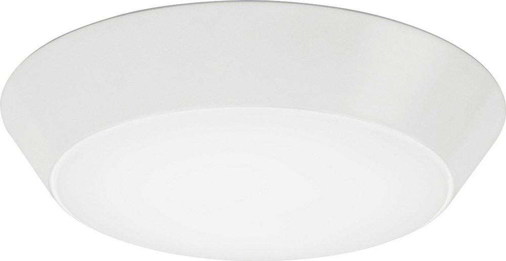 Lithonia Lighting-FMML 13 830-Contractor Select -Versi - 13 Inch 3000K 28W 1 LED Flush Mount   White Finish with White Glass